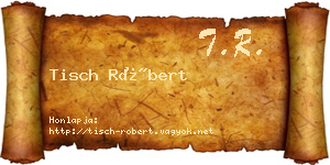Tisch Róbert névjegykártya